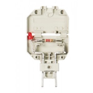 Держатель предохранителя SIST-LED, Держатель предохранителя, 5x20, для клемм WK 4 TKG / WKFN 4 TKG, индикация LED 24V, цвет: серый