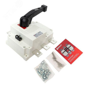 Рубильник-выключатель 3п 400А с рукояткой управления для прямой установки PowerSwitch PROxima psds-400-3