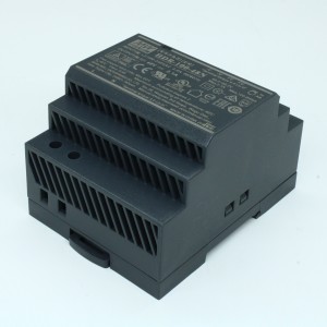 HDR-100-48N, AC-DC, 100.8Вт, вход 85...264 В AC 47...63Гц/120...370В DC, выход 48В/2.1А, рег. выхода 48…48.7В, изоляция 3000В AC, в кожухе на DIN-рейку, 70х90х54.5мм, -30...+70°С