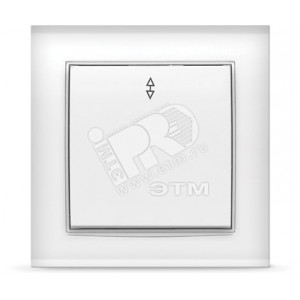 Выключатель Бриллиант одноклавишный проходной белый 7947373