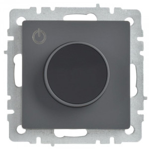 Термостат электронный с индикацией BRITE СП IP20 ТС10-1-БрГ графит BR-RT11-K53