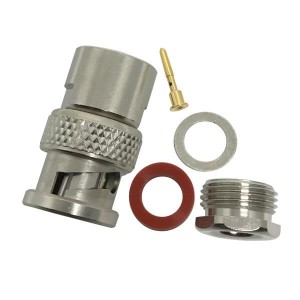 R142016000, РЧ соединители / Коаксиальные соединители BNC(M) STR PLG CLP 6/75, 100P