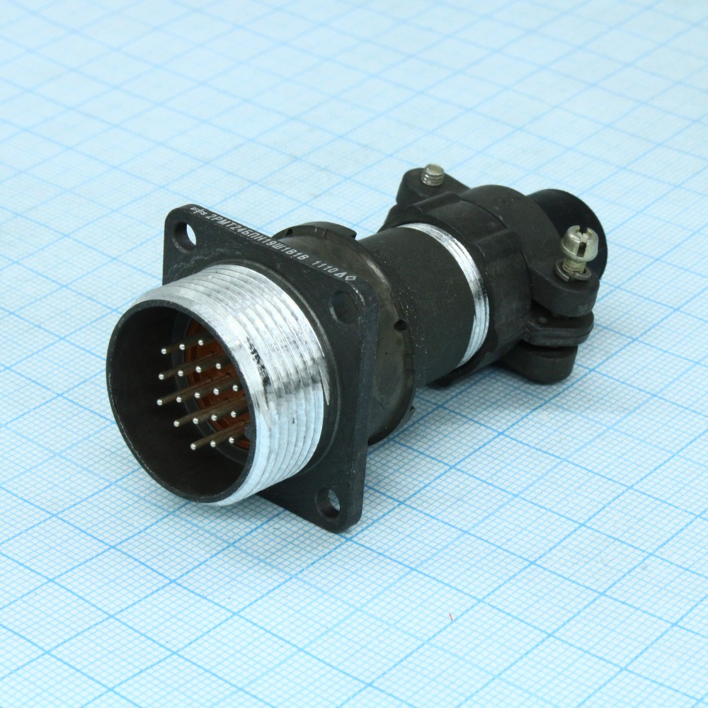 Изображение товара Соединитель цилиндрический низкочастотный негерметичный 2РМТ24БПН19Ш1В1В