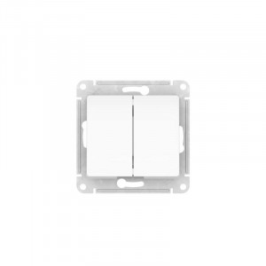 Выключатель 2-кл. Glossa (сх. 5) 10AX быстрозажим. клем. механизм бел. SE GSL000151S