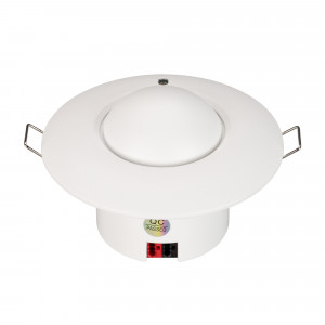 INTELLIGENT ARLIGHT Датчик присутствия KNX-301-022-IN (BUS, MW) 038409, Микроволновый датчик присутствия KNX. Встроенные датчики освещенности и температуры. Питание от шины KNX DC 21-30V. Размер 59хO93 мм. Размер утапливаемой части 38хO52