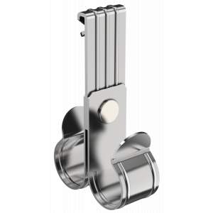 Зажим балочный верт. 1-5мм под трубу 20мм двойной HDZ CME21-BZTD-020-HDZ