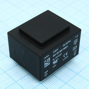 BV EI 307 8001, Трансформатор питания 1.3ВА  230В 12В/108мА ta 70 C/F (EI 30/11.5)22.1мм