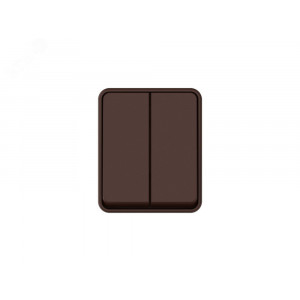 AtlasDesign PROFI IP54 О/У 2-клавишный ВЫКЛЮЧАТЕЛЬ 10 АХ, КОРИЧНЕВЫЙ ATN546051