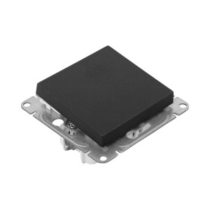 Механизм выключателя, одноклавишный, перекр-стный, ч-рный Эпика EKF UP1-SWB-12