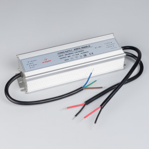Блок питания ARPV-48400-A (48V, 8.3A, 400W) 028367(1), Источник напряжения с гальванической развязкой для светодиодных изделий. Входное напряжение 200-240 VAC. Выходные параметры: 48 В, 8,3 А, 400 Вт. Встроенный PFC >0,5. Герметичный алюминиевый корпус IP 67. Рабочая температура -30…+50C?. Габаритные размеры