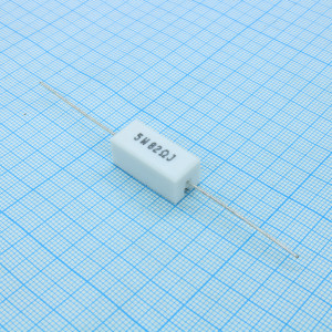 SQP5WJ82RB, Резистор цементный аксиальный 82Ом ±5% 5Вт