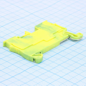 GP1.5-2-PE, Заземляющая клемма, тип фиксации провода: Push-in, номинальное сечение: 1.5 мм кв., ширина: 3,5 мм, цвет: желто-зеленый, тип монтажа: DIN35