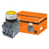 Кнопка с фиксацией MP2-21Y(LED) в сборе d22мм/220В 1з+1р желтая SQ0747-0023