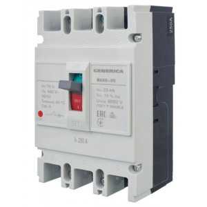 Выключатель автоматический 3п 250А 25кА ВА66-35 SAV30-3-0250-G