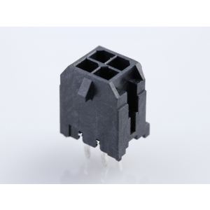 430450413, Соединитель провод-плата HDR 4 контакт(ов) 3мм прямой монтаж в отверстие лоток,серия MICRO-FIT