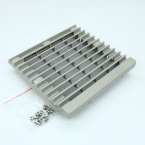 JLVFP-803, решетка для вентилятора с фильтром 149х149мм для вентиляторов 120*120