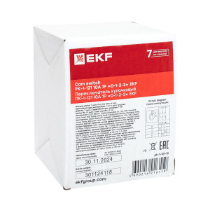Переключатель кулачковый ПК-1-121 10А 1P «0-1-2-3» PROxima pk-1-121-10