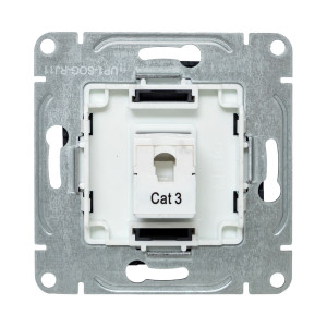 Механизм розетки RJ11, графит Эпика EKF UP1-SOG-RJ11