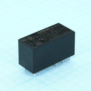 G2RL-24-48DC, Силовое реле 8A две контатные группы на переключение катушка 48В (29x12.7x15.7)мм монтаж в отверстие