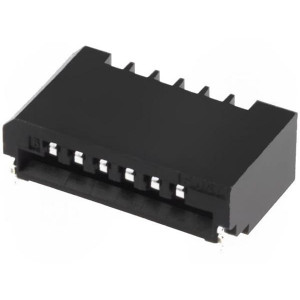 06FMN-SMT-A-TF (LF)(SN), Разъем: FFC (FPC), горизонтальный, PIN: 6, NON-ZIF, SMT, 0,5А, 1мм