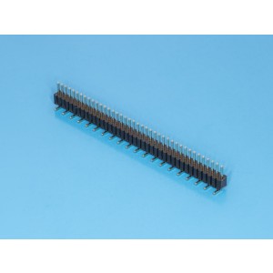 PLL-1.27-40S, Штыревой соединитель 1х40 шаг 1,27мм, поверхностный монтаж