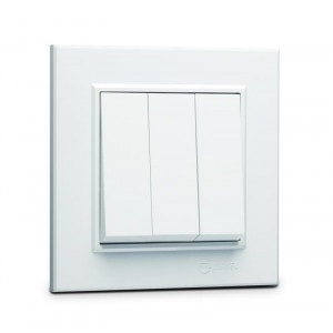 Выключатель 3 клав.1 вход 3 выхода KAREA бел. 56001091