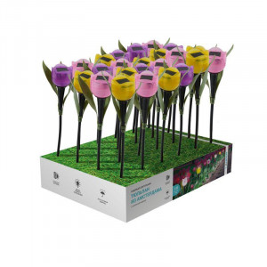 Светильник садовый LAMPER Тюльпан из Амстердама LED с солнечной панелью и аккумулятором 602-274