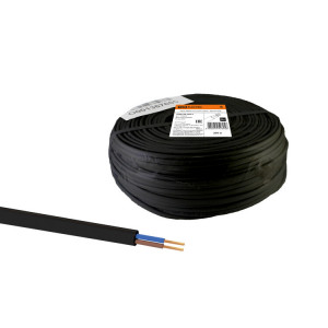 Шнур ШВВП 2х0,5 ГОСТ (200м), черный SQ0120-0074