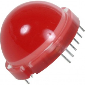 DLA/6SRD, Светодиод 20мм/красный/640нм/200-380мкд/20мА/1.85в