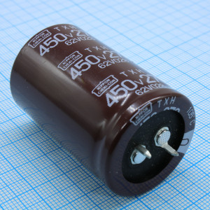 ETXH451VSN271MR45S, Конденсатор алюминиевый электролитический 270мкФ 450В ±20% (30 X 45мм) защелкиваемые выводы 10мм 1190мА 10000час 105°С россыпь