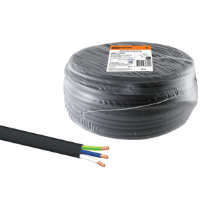 Кабель ВВГ-П нг(А)-LS 3х1,5 ок(N, PE)-0,66 ГОСТ (50м) SQ0117-0059