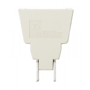 Держатель компонентов DIST-..., Держатель компонентов (пустой) для клемм WK 4 TKG / WKFN 4 TKG, цвет: серый