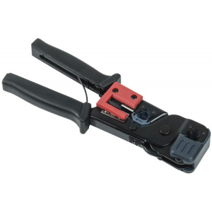 Инструмент обжим. RJ-45/12/11 без храп. мех. черн-крас. TM1-B10V