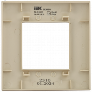 SKANDY Рамка 1-местная SK-F01B бежевый IEK SK-M12-K10