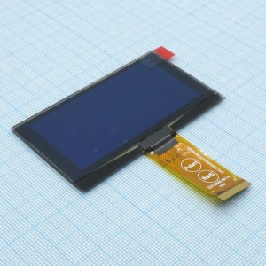 WEO012864KGPP3N00000, OLED 2.7" графический, 128х64, COG, зеленый, интерф. 6800,8080,SPI,I2C, driver SSD1309ZC, VDD 3В, -40 ... 80 C