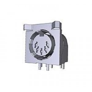 5750477-1, DIN Connectors C-DIN 05P REC R/A T/H