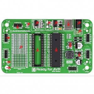 MIKROE-977, Макетная плата с установленным мк ATmega16