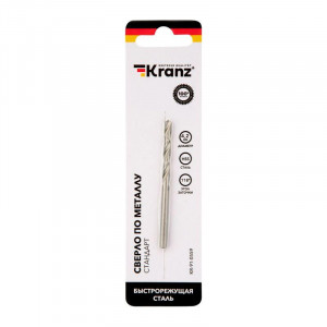 Сверло по металлу 4.2х75х43мм HSS DIN 338 KR-91-0559