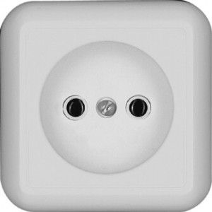 ПРИМА О/У РОЗЕТКА без зазем. без штор. ИЗОЛ.ПЛ.10А 250В, БЕЛЫЙ,опт.уп.Россия C3(+) RA10-164I-B