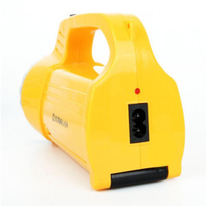 Фонарь аккумуляторный LED3819CSM 9LED + 12SMD 2 режима аккум. SLA 220В желт. 12102/ 12860