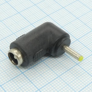 AD гн 5.5*2.1 - шт 2.5*0.7 угловой, переходник низковольтного питания