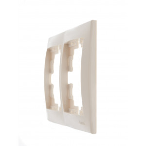 Рамка 2-м Mira горизонт. крем. 701-0300-147