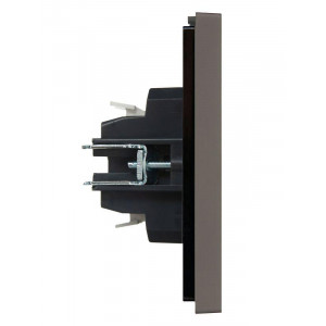 FORTE&PIANO Выключатель 1-клавишный перекрестный 10А FP312 серый IEK FP-V13-0-10-1-K03