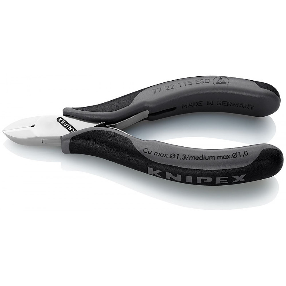 Изображение товара Бокорезы для электроники KNIPEX 115 мм с антистатическими ручками