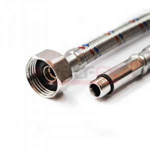 Подводка гибкая М10х18-1/2дюйм 60см для смесителей (компл. 2шт) VALFEX S/S M10х18-F1/2" 60 сm [S/S M10*18-F1/2" 60 сm]