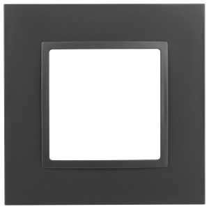 Рамка для розеток и выключателей Elegance 14-5011-05 Classic, на 1 пост, антрацит Б0060575