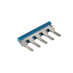 Соед.мостик IVB WK 2,5-K-  5 BLUE, Соединительный мостик, для установки в зажимную клетку, изолированный, угловой, толщина 0,8 мм, угловой, 5 полюсов, для клемм: WK-2,5, цвет: синий