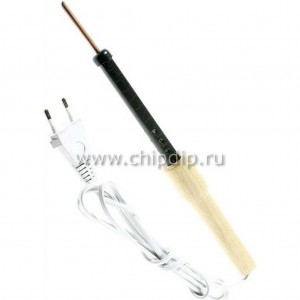 ЭПЦН (12В,40Вт), 6 мм, Паяльник нихромовый нагреватель, деревянная ручка