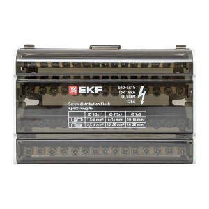 Шина нулевая в корпусе 4х15 sn0-4x15