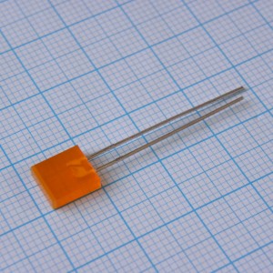 L-153EDT, Светодиод 2,3х7мм/оранжевый/625нм/3-5мкд/110°